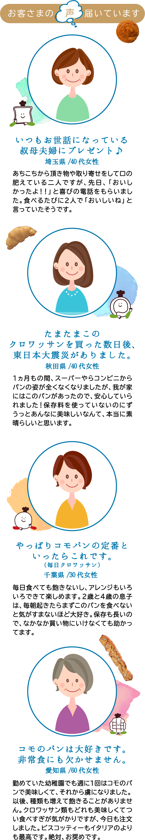 こだわり抜いた保存料無添加のパン｜COMO